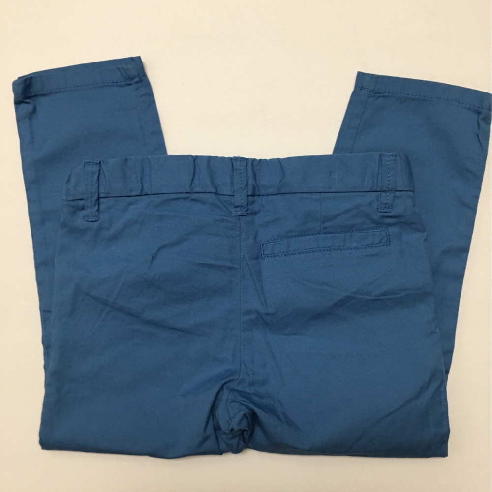 NEW H&M Slim Fit Pants 100% Cotton Size 3T Blue Preppy Classic - Picture 4 of 4